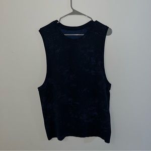 Lululemon | Medium | Black/Blue | Metal Vent Tech Sleeveless Shirt 2.0